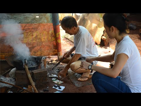 Traditional way of roasting cashew nuts in Vietnam, Saigon Special [DE/EN Sub]